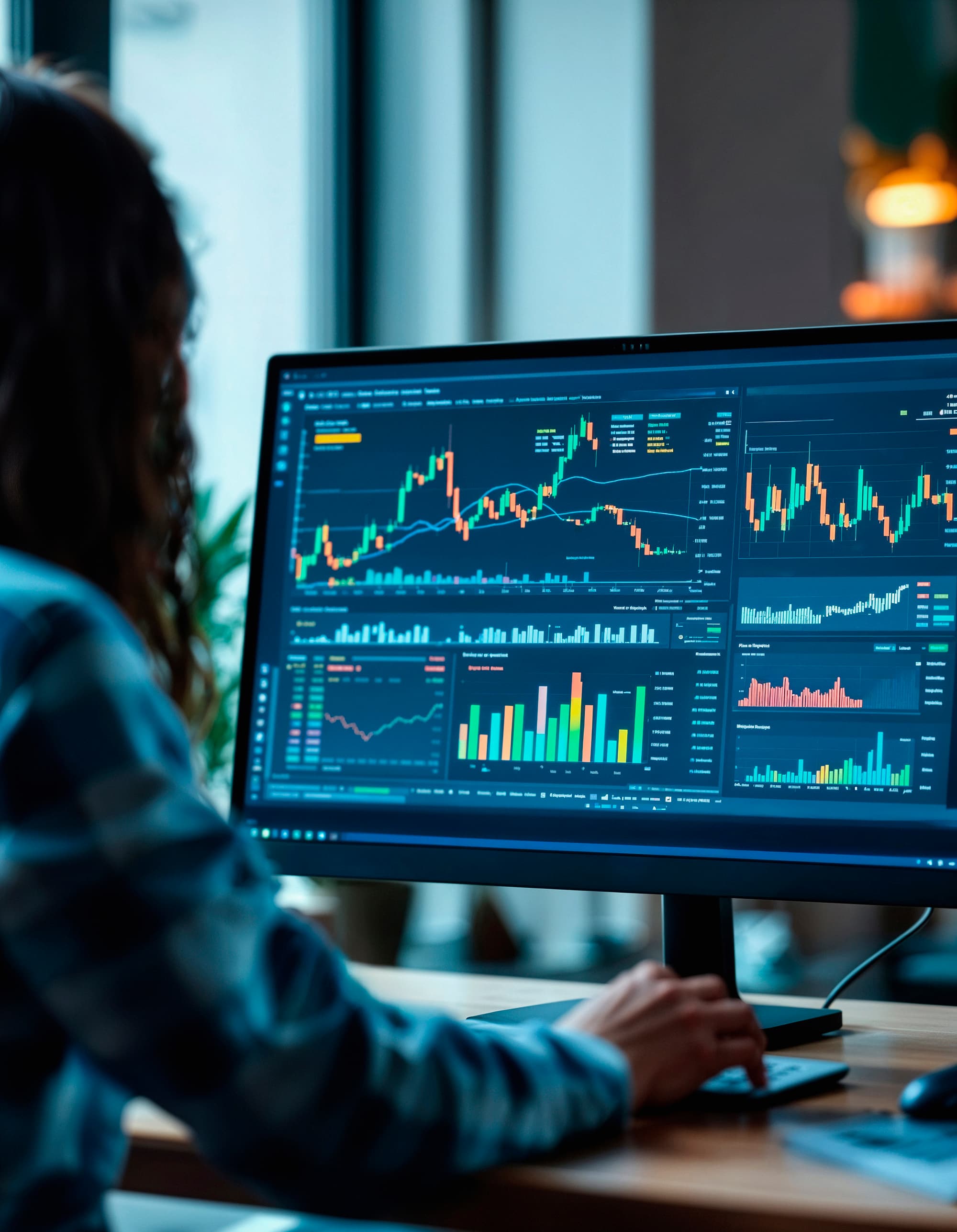 Analyst reviewing prediction-market data on a monitor